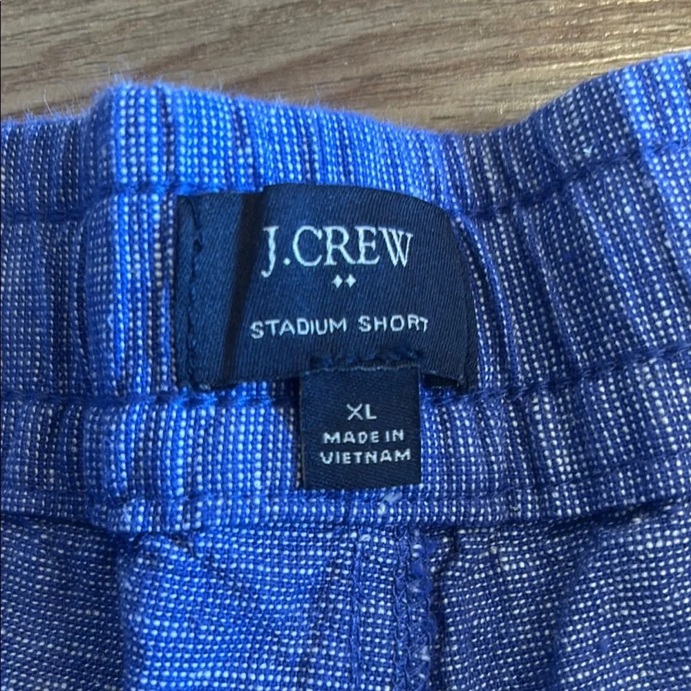J crew linen Blue Drawstring Shorts